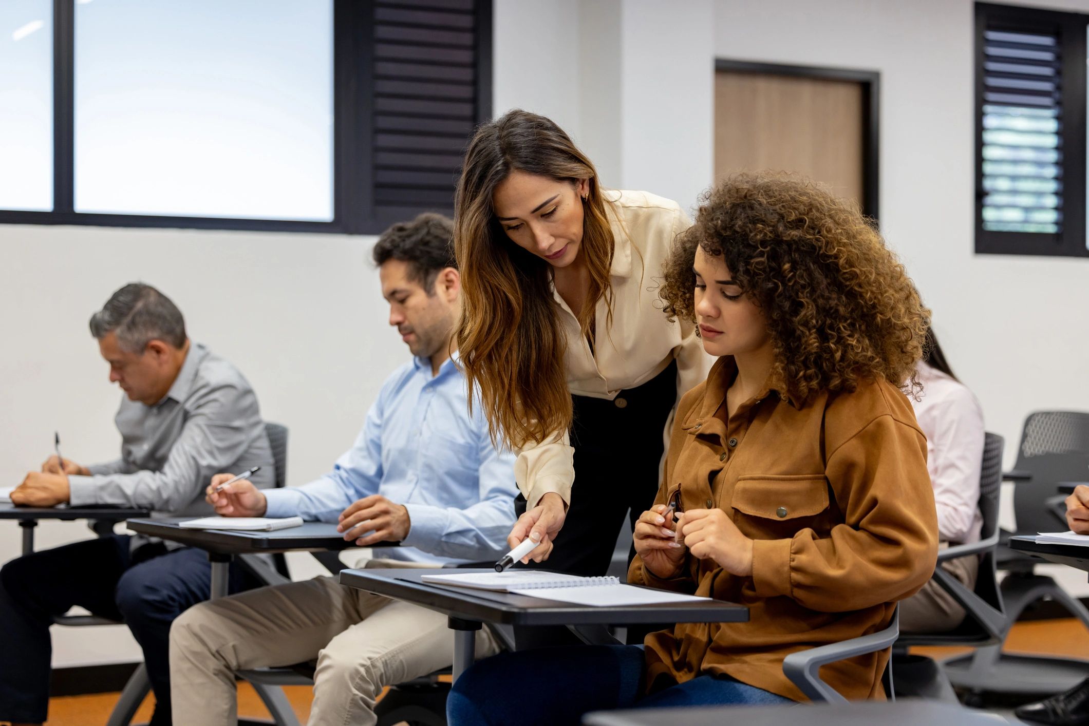 students in classroom coaching institute